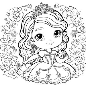 Tô màu Sofia Bé Nhỏ Mỉm Cười