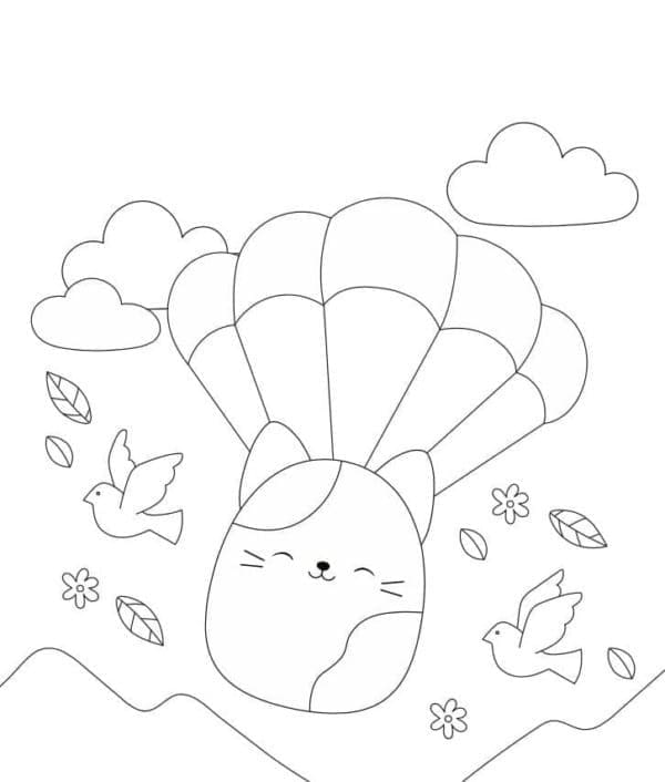 Tô màu Squishmallows Đơn Giản