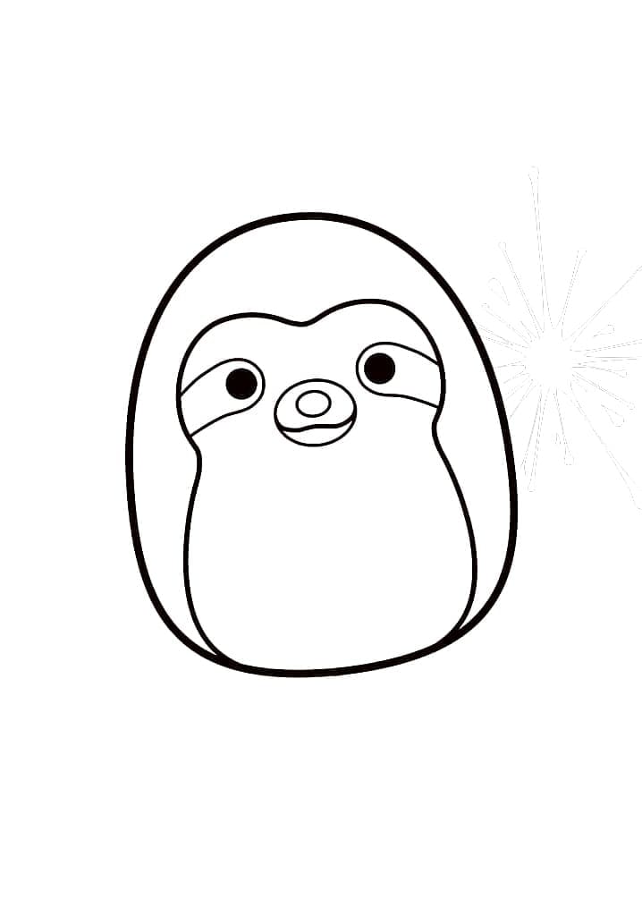 Tô màu Squishmallows Rất Đơn Giản
