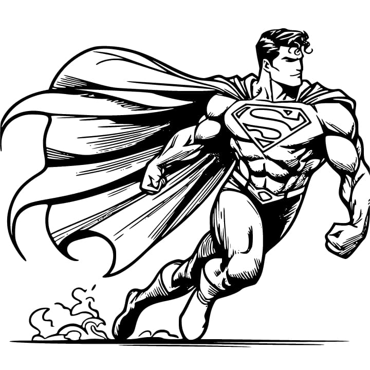 Tô màu Superman Rất Ngầu