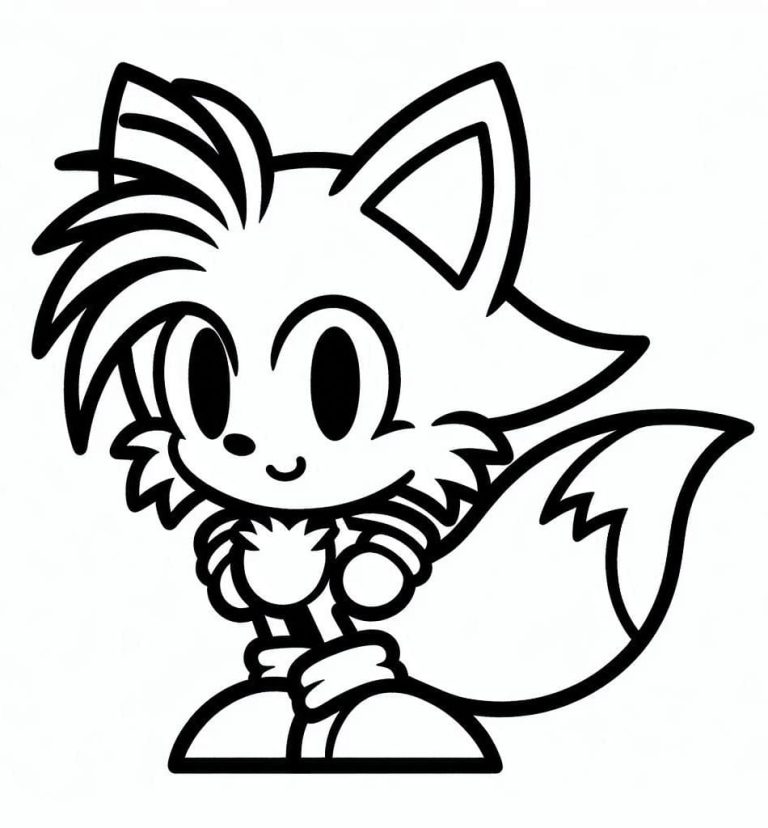 Tô màu Tails Cute Nhất