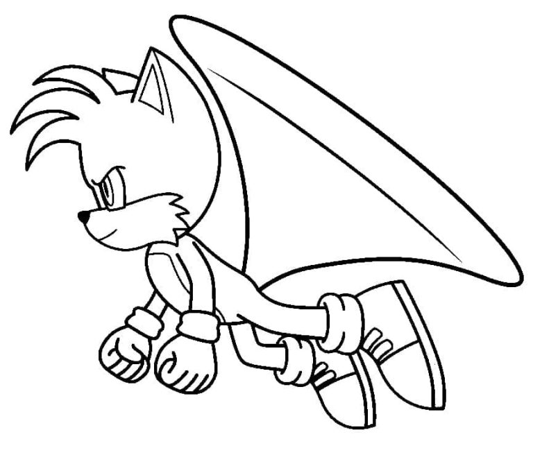 Tô màu Tails Đang Bay