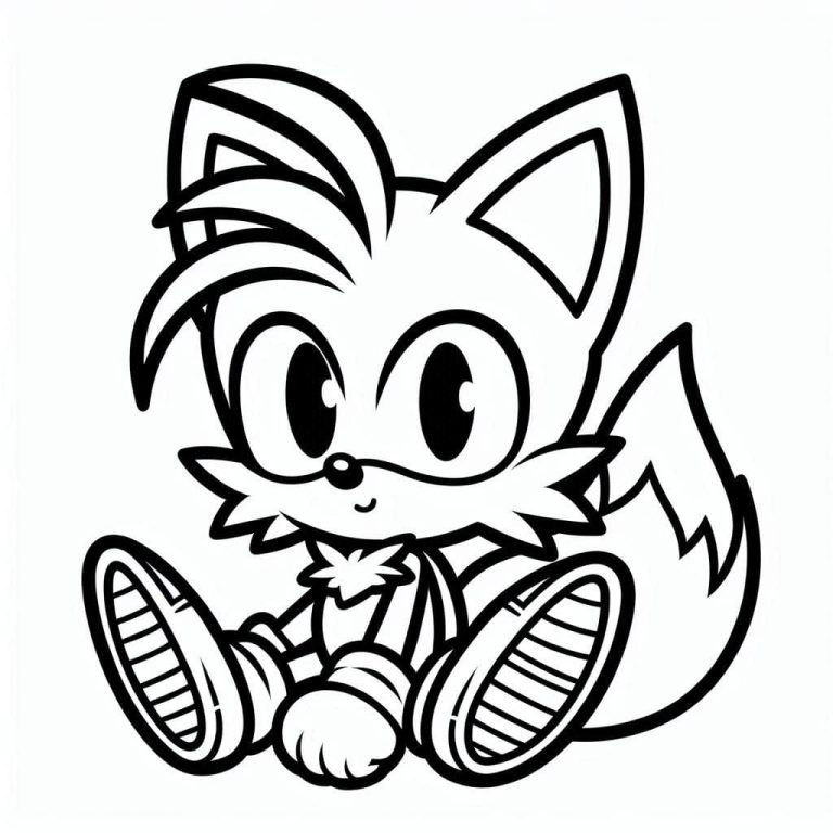 Tô màu Tails Đáng Yêu
