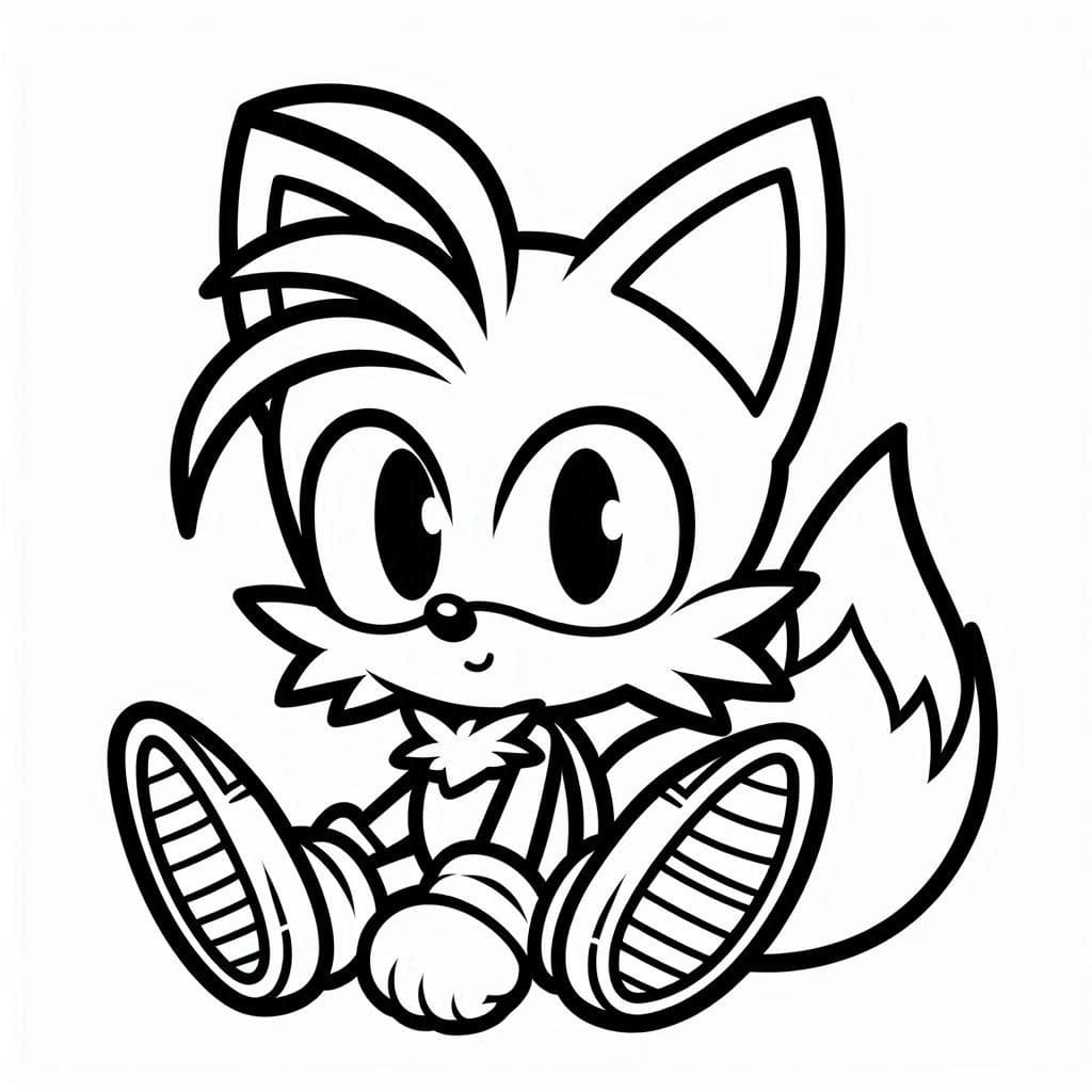Tô màu Tails Đáng Yêu
