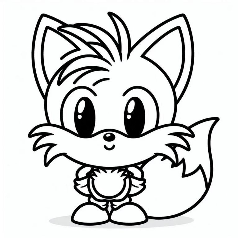 Tô màu Tails Dễ Thương