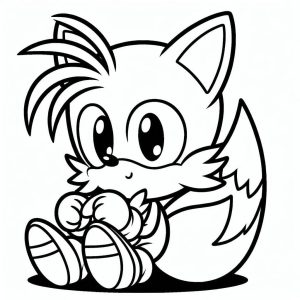 Tô màu Tails Rất Cute