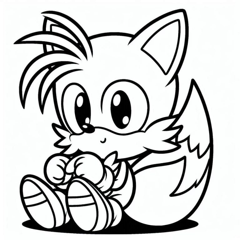 Tô màu Tails Rất Cute