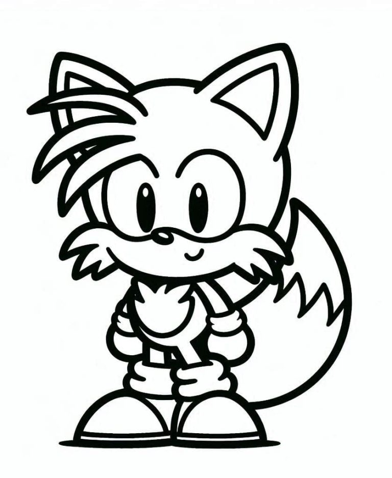 Tô màu Tails Rất ĐÁng Yêu