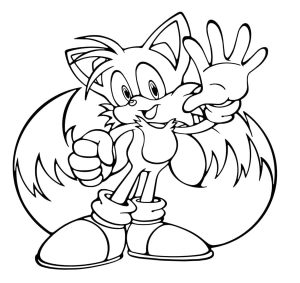 Tô màu Tails Thân Thiện