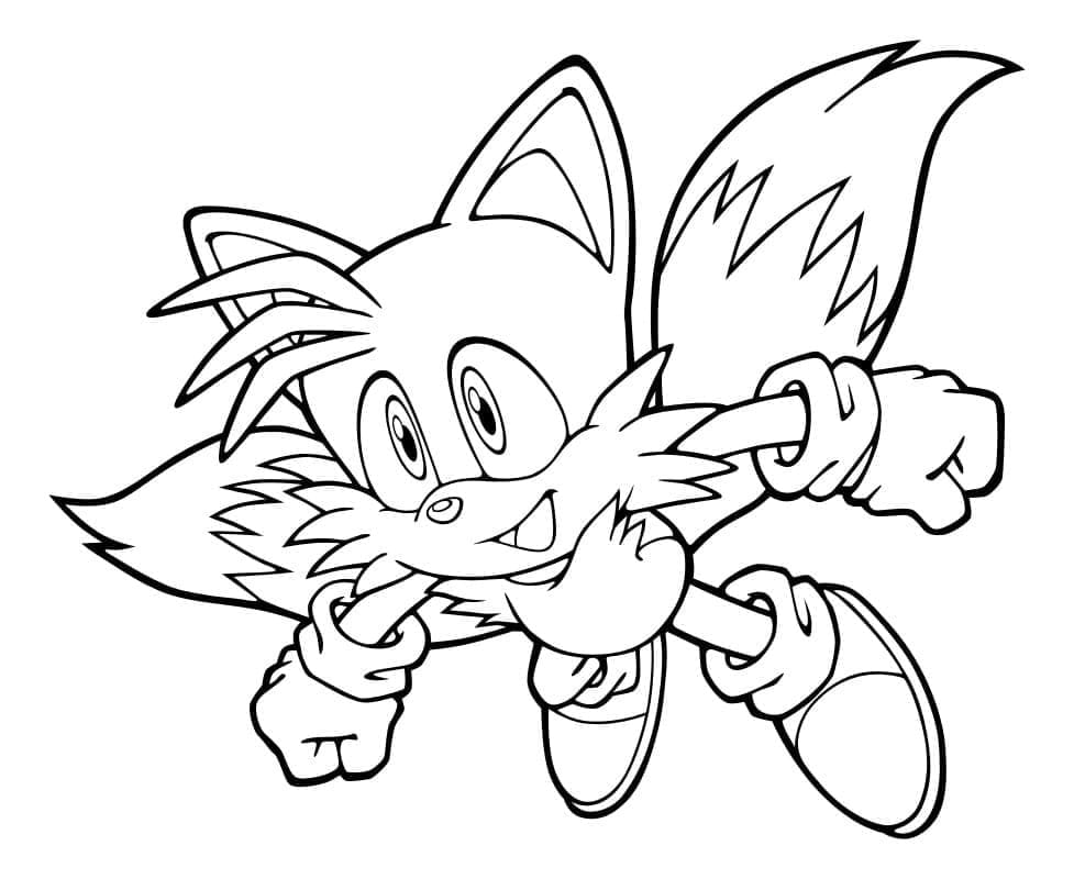 Tô màu Tails Trong Sonic