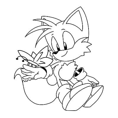 Tô màu Tails Vui Vẻ