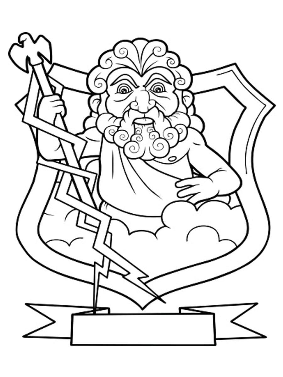 Tô màu Thần Hy Lạp Zeus