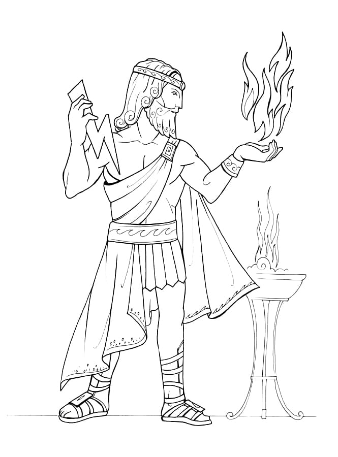 Tô màu Thần Zeus (1)