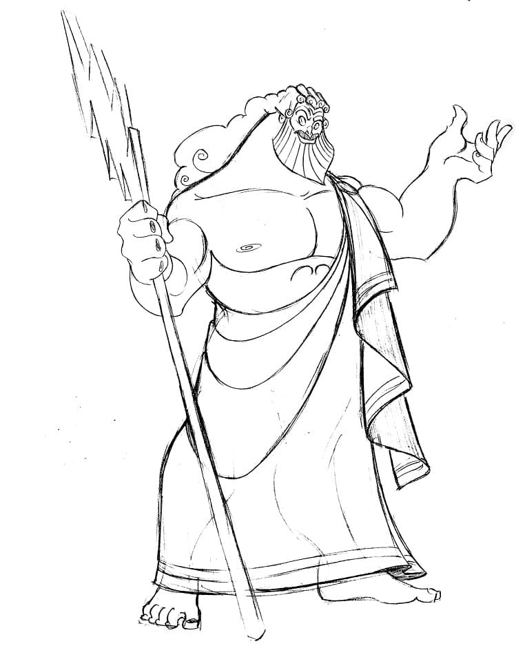 Tô màu Thần Zeus (2)