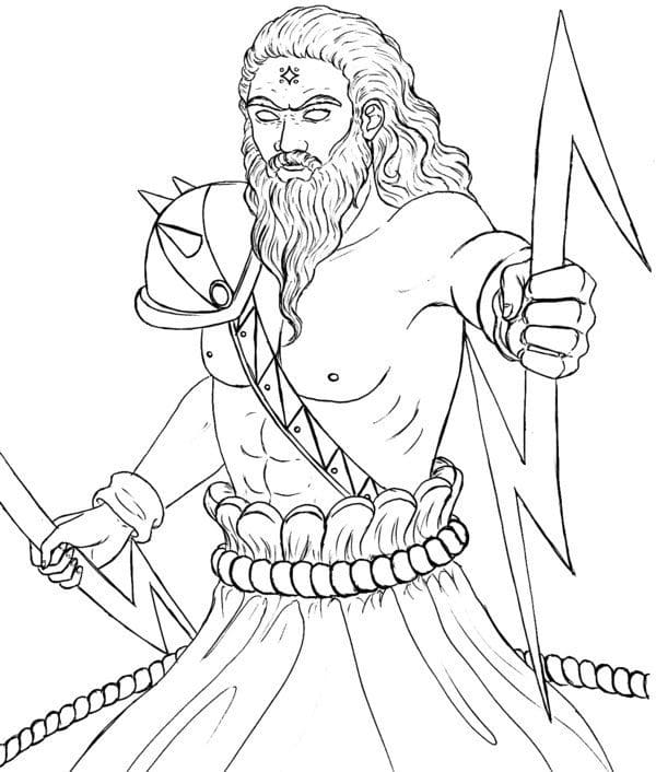 Tô màu Thần Zeus (4)