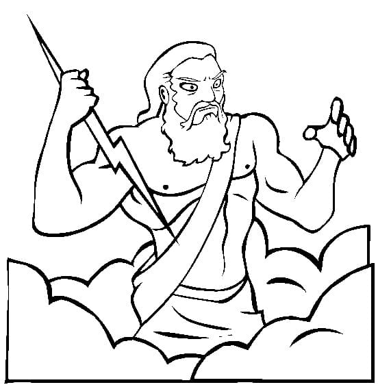 Tô màu Thần Zeus Hy Lạp