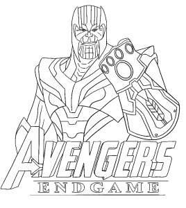Tô màu Thanos Siêu Ngầu