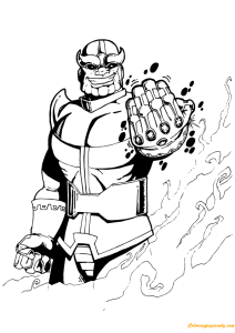 Tô màu Thanos Tấn Công