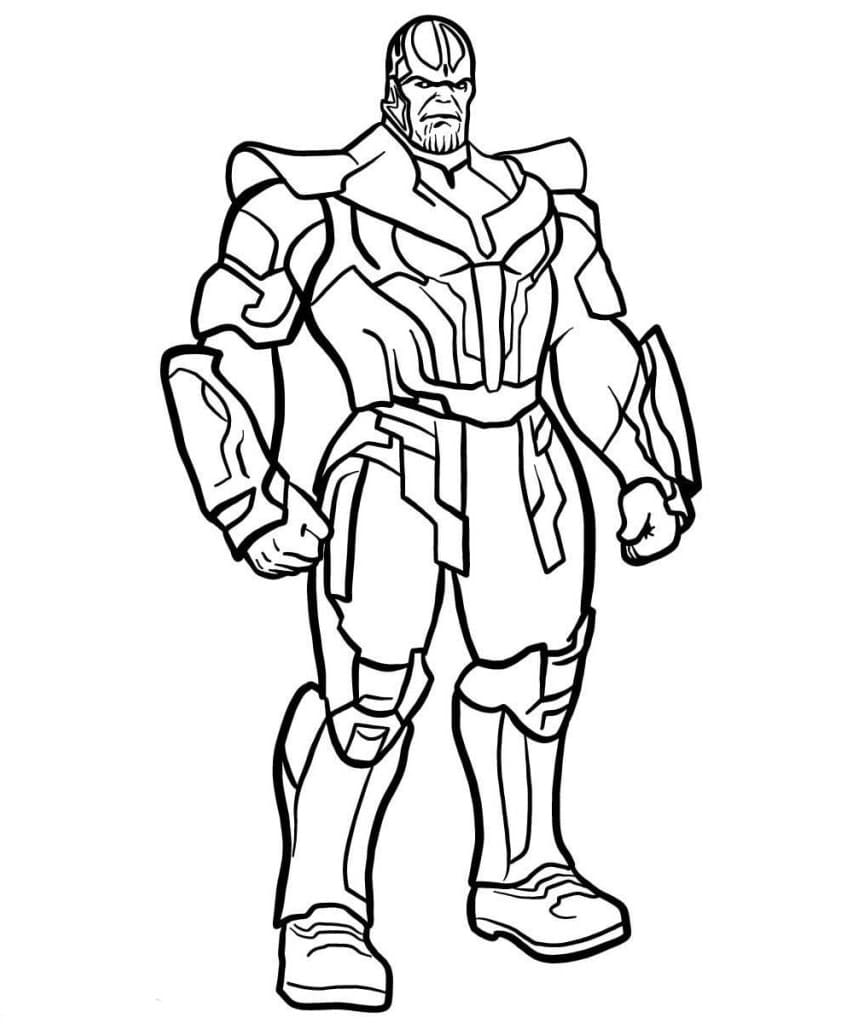 Tô màu Thanos Trong Marvel