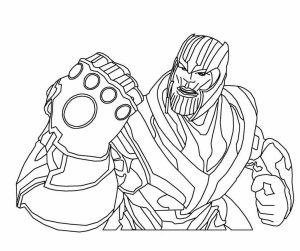 Tô màu Thanos Trong Phim