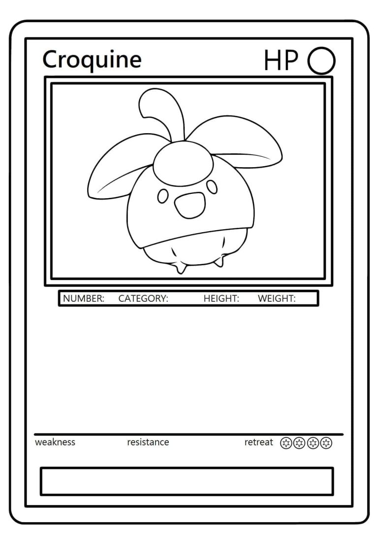 Tô màu Thẻ Pokemon Bounsweet
