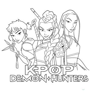 Tô màu Thợ Săn Quỷ KPop Ngầu
