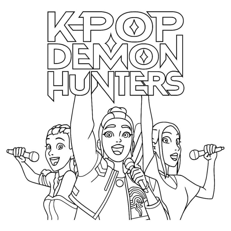 Tô màu Thợ Săn Quỷ KPop Vui Vẻ