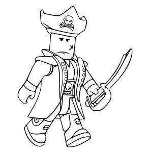 Tô màu Thuyền Trưởng Cướp Biển Roblox