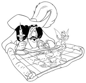 Tô màu Thuyền Trưởng Hook Disney