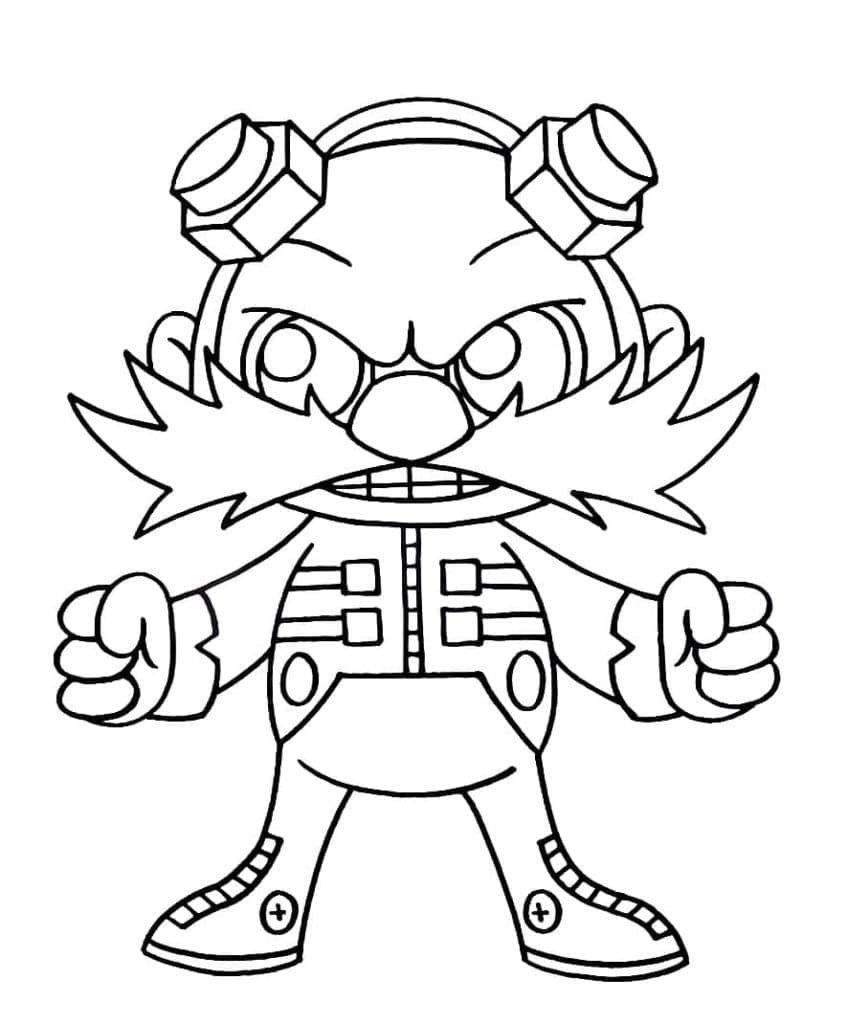 Tô màu Tiến sĩ Eggman Chibi
