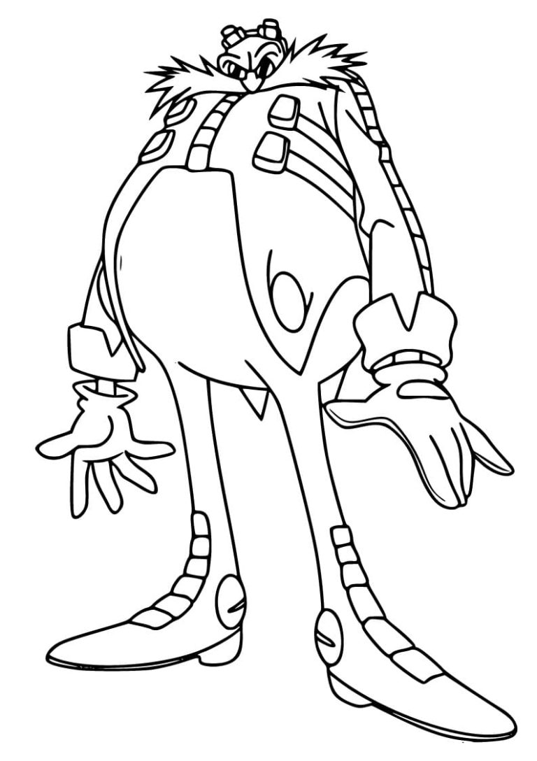Tô màu Tiến sĩ Eggman Miễn Phí Tải Về