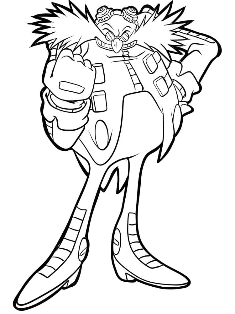 Tô màu Tiến sĩ Eggman Siêu Ngầu