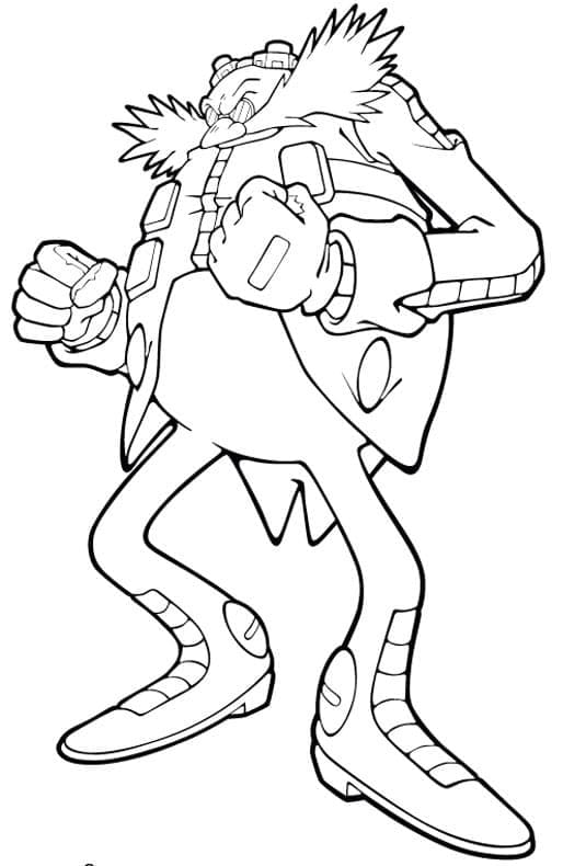 Tô màu Tiến sĩ Eggman Xấu Xa