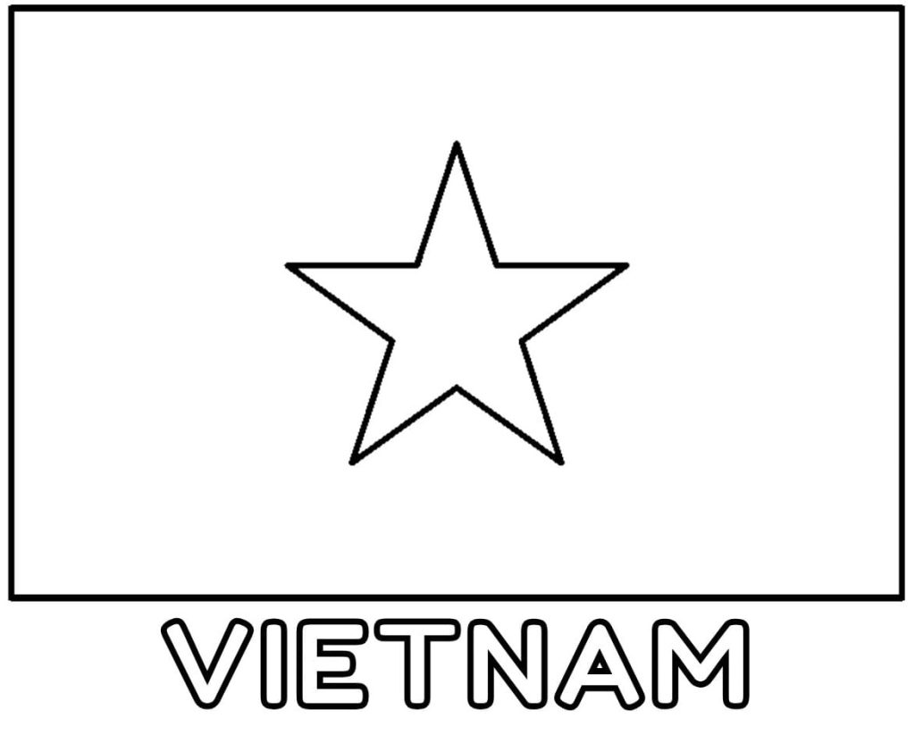 Tô Màu Lá Cờ Việt Nam