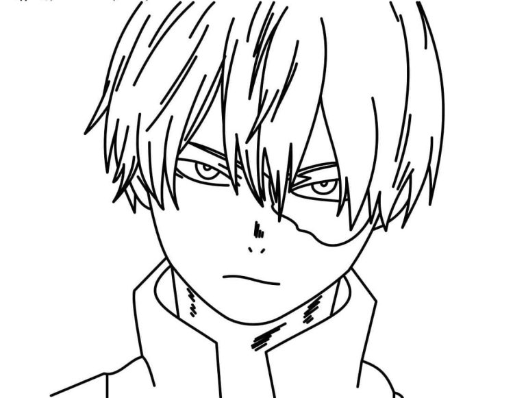 Tô màu Todoroki Shoto Lạnh Lùng