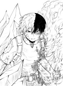 Tô màu Todoroki Shoto Mạnh
