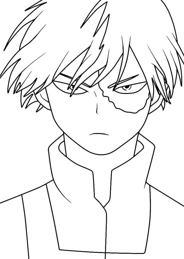 Tô màu Todoroki Shoto Ngầu