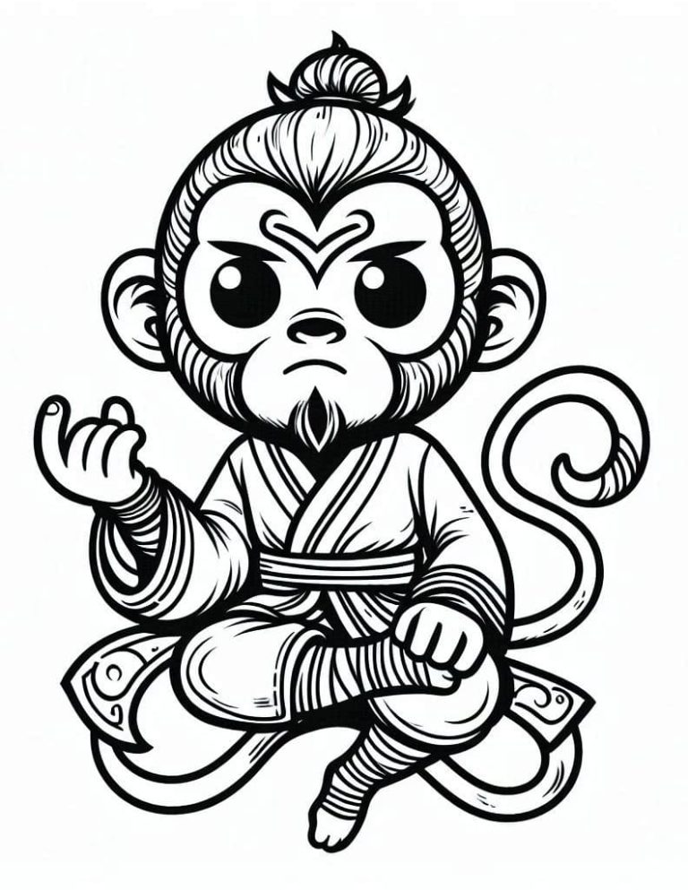 Tô màu Tôn Ngộ Không Nhỏ