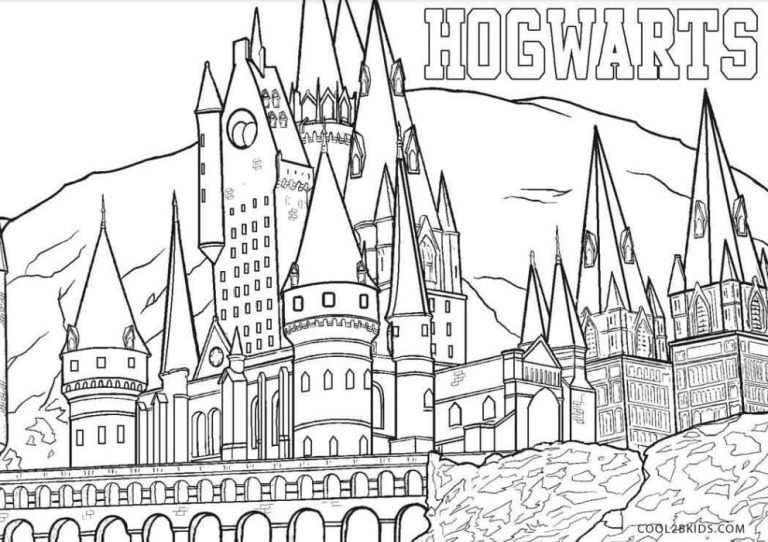 Tô màu Trường Học Phù Thủy Hogwarts