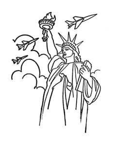 Tô màu Tượng Nữ Thần Tự Do ở Newyork