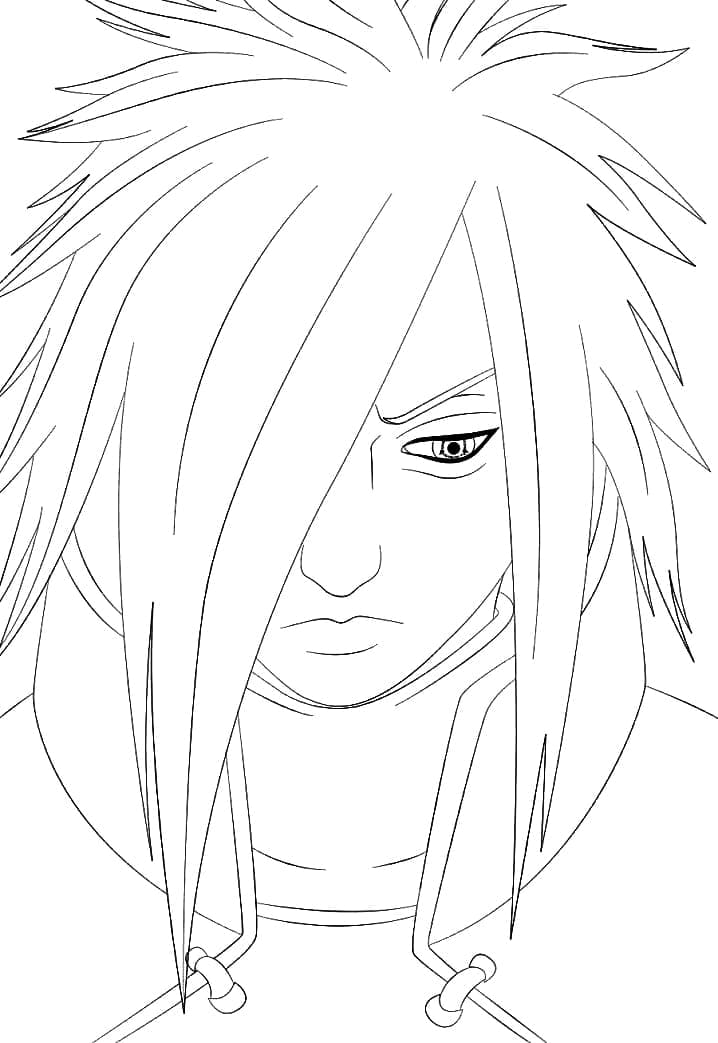 Tô màu Uchiha Madara Buồn Bã