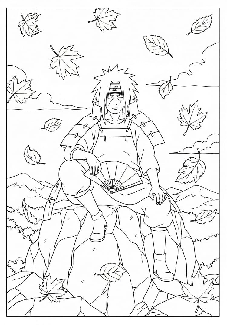 Tô màu Uchiha Madara Cực Ngầu