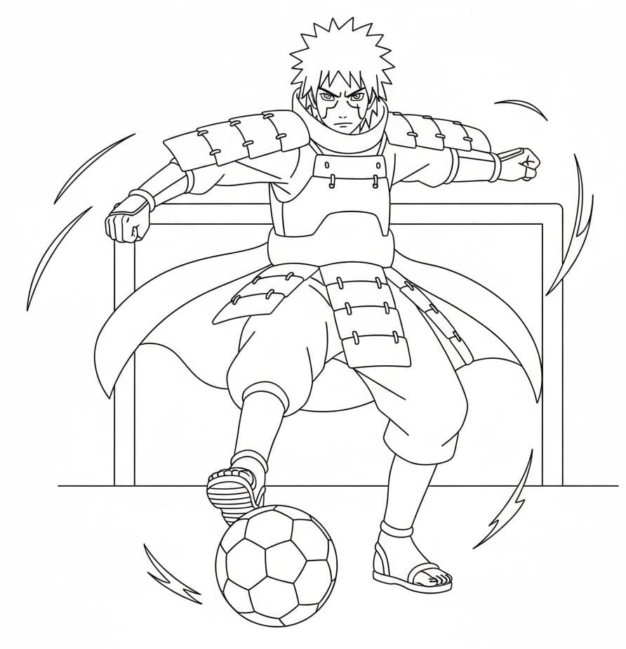 Tô màu Uchiha Madara Đá Bóng