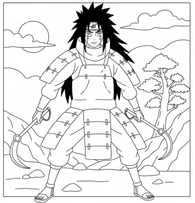 Tô màu Uchiha Madara Ngầu