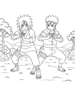 Tô màu Uchiha Madara và Naruto