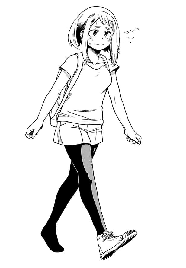Tô màu Uraraka Ochaco Cute