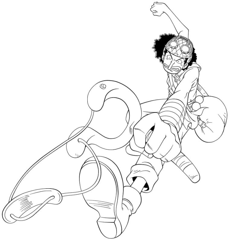 Tô màu Usopp Chiến Đấu