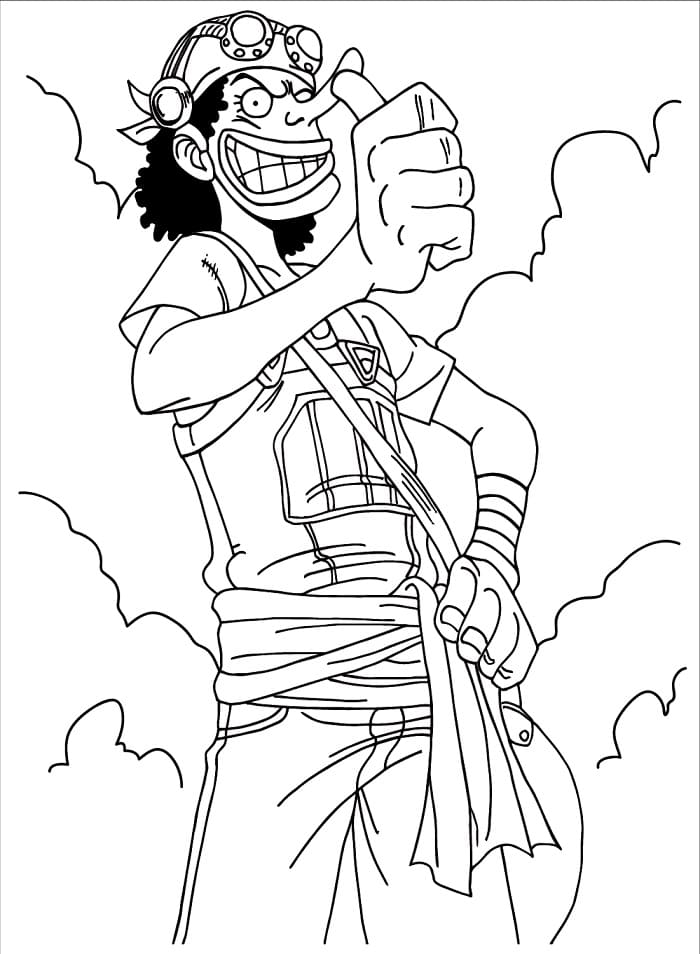 Tô màu Usopp Trong Anime