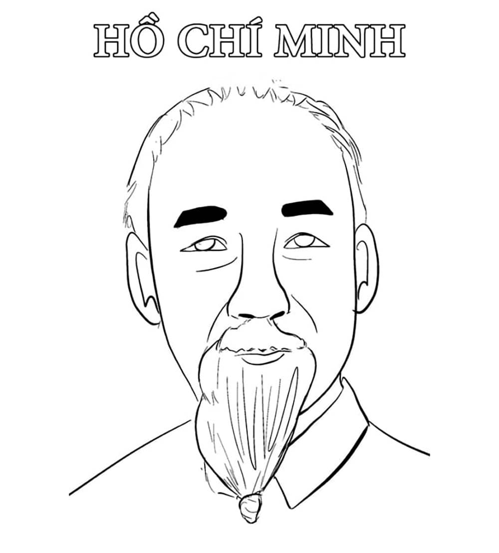 Tô màu Vẽ Chân Dung Bác Hồ