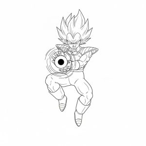 Tô màu Vegeta Ngầu